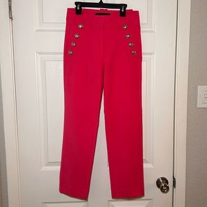 WHBM Jolie Button Straight Lightweight Comfort Stretch Pant